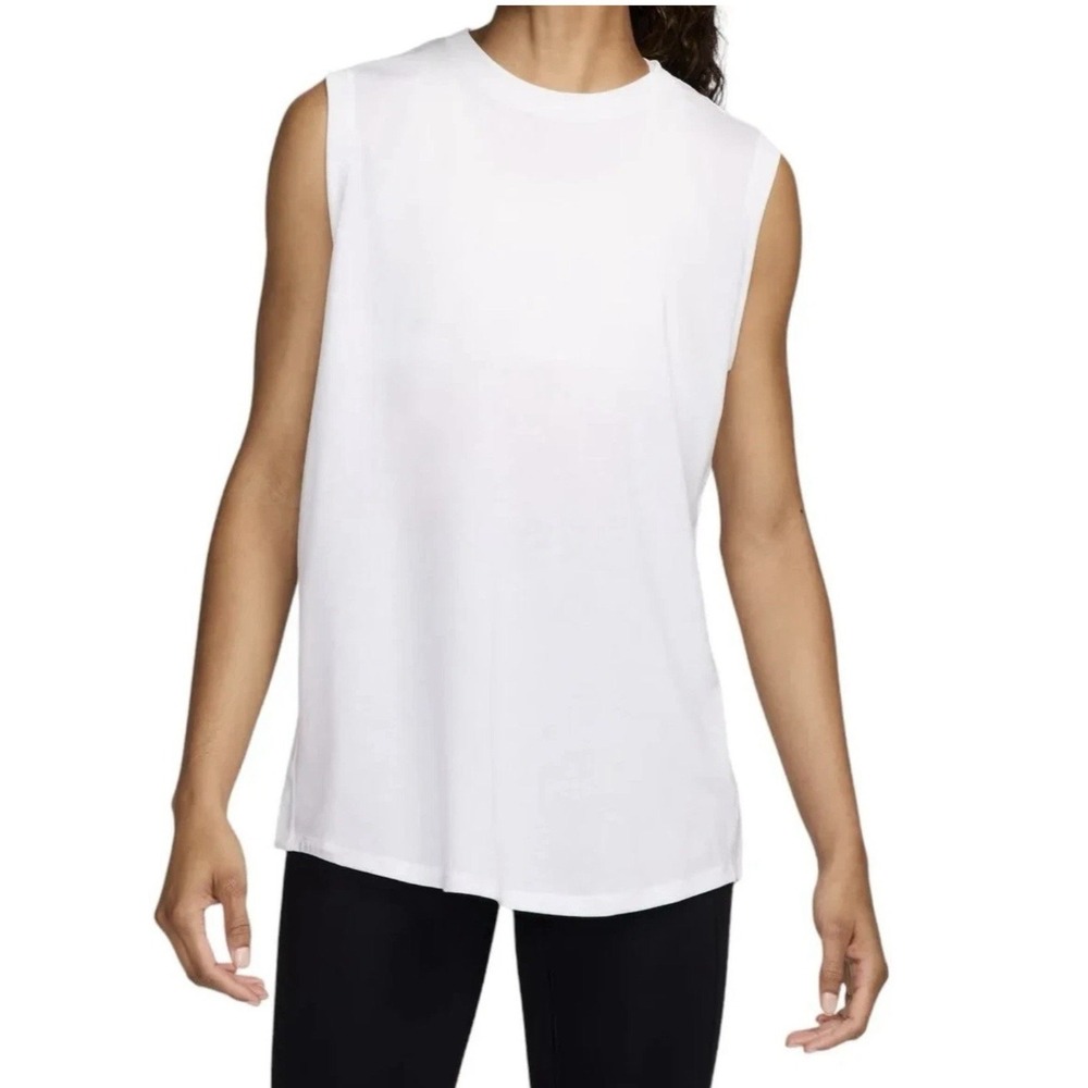 Nike Women's White One Relaxed Dri-FIT Tank Top Size XXL